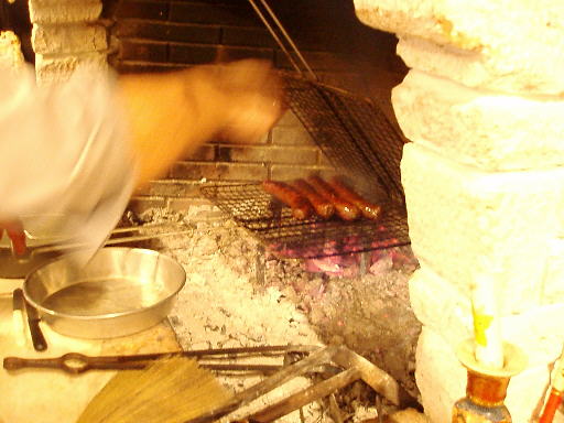 Sizzling sausages - yum yum!