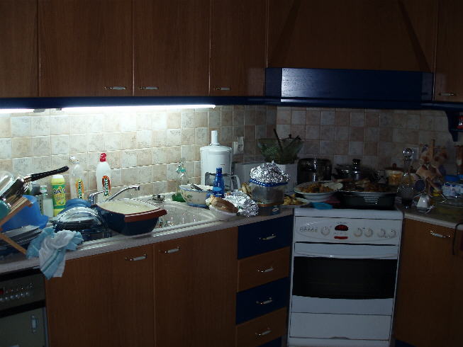 Guests have gone home - now to clean up...
